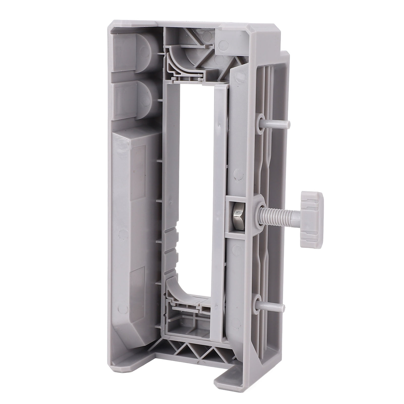 BIMZUC Door Hinge Hole Locator Installation Jig Template for Router 3-5 in Length 1/4 or 5/8 in Thickness (Gray) (7.62-12.7 cm)