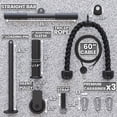 thumbnail image 3 of Synergee Cable Pulley System. 60" Cable, Tricep Rope & Straight Bar. Max Capacity 300lbs. Home Gym Machine for Upper Body Exercises., 3 of 6
