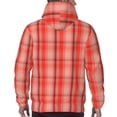 thumbnail image 5 of Hoodies for Men - checkered soft red beige plaid Long Sleeve Comfrt Men'S Fashion Hoodies & Sweatshirts, Sweatshirts for Men Hoodies Pullover Clothing Clothes with Pouch, 5 of 7