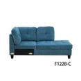 thumbnail image 5 of Hommoo Flannel Sectional Sofa, 4 Seat Living Room Furniture Sets, Modern L-Shaped Couches and Sofas Set for Home, Black(No Ottomans), 5 of 6