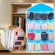 thumbnail image 5 of Organizador colgante transparente para calcetines, sujetadores, ropa interior y 16 bolsillos para colgar en el hogar, 5 of 8