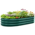 thumbnail image 5 of King Bird 2PCS 6x3x1 ft Raised Garden Bed Screwless Galvanized Planter Box for Outdoor Gardening Green, 5 of 10