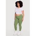 thumbnail image 2 of Women's Plus Size High Waisted Solid Leggings, 2 of 4