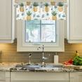 thumbnail image 2 of Yayeee Kitchen Valance Rod Pocket 54" x 18" Living Room Window Curtain, Pineapple, 2 of 6