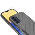 thumbnail image 5 of Designed for Samsung Galaxy A15 5G Hybrid lined shockproof dual layer Rugged 2in1 Hard PC & Silicone TPU Non Slip Textured Tough Phone Case Cover [Gray], 5 of 12