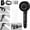 Black, variant on SORIUOOU Ion Drops Filtered Shower Head with Handheld, High Pressure Shower Head Upgraded Anti-Clog Nozzles for Hard Water, Reduce Dry Itchy Skin