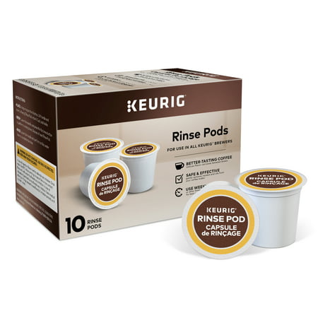 Keurig 10ct Rinse Pods, Reduce Flavor Carry-Over, Brews in both Classic 1.0 and Plus 2.0 Series K-Cup Pod Coffee