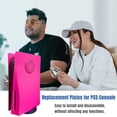 thumbnail image 5 of Disc Edition Face Plates with Cooling Vents Cover Skins Shell Panels for PS5 Console, For Playstation 5 Accessories Faceplate Protective Shell Replacement Plate Anti-Scratch (Disc Nova Pink), 5 of 7