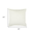 thumbnail image 4 of Ivory Solid Light Textured Modern Throw Pillow, 4 of 6