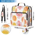 thumbnail image 2 of FORMRS Zipper Binder with Shoulder Strap 2-inch Ring 500 Sheet Capacity File Bag, Floral Orange, 2 of 5