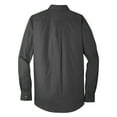thumbnail image 6 of Mens Long Sleeve Professional Uniform Carefree Cotton/Polyester Poplin Shirt Graphite 4X-Large, 6 of 6