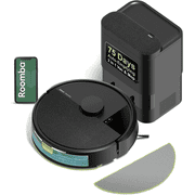 iRobot Roomba 104 Combo Robot Vacuum and Mop, Self-Emptying, LiDAR Navigation, Smart Mapping, Black