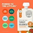 thumbnail image 4 of (12 pack) Serenity Kids Free Range Turkey Bolognese with Organic Vegetables, Herbs & Bone Broth Baby Food Pouch 3.5oz, 4 of 10