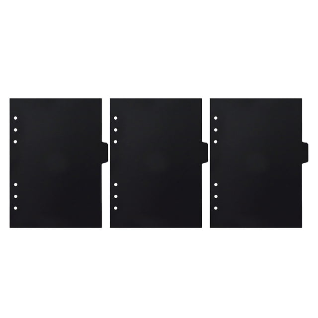 3 Sets of Binder Divider Notebook Divider Pages Refillable Planner Inserts 6-Holes Binder Divider Pages Replacement Divider (A5)