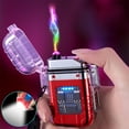 thumbnail image 1 of COFEST Briquet d'Extérieur Briquets Électriques USB Rechargeables - Sans Flamme - Plasma Briquets Cool pour Camping, Randonnée, Aventure Rouge, 1 of 8