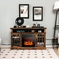 thumbnail image 5 of Gymax 48'' TV Stand Console Cabinet w/ Fireplace Entertainment Center For Living Room, 5 of 10