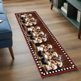 thumbnail image 3 of 2'x6' Rug Runners for Hallways Kitchen, Red Chef Non Slip Entryway Beside Floor Carpet Runner, Kitchen Gourmet Black Plaid Vintage Washable Laundry Room Bedroom Throw Rugs Mat for Family Pet, 3 of 8