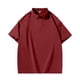 thumbnail image 1 of pstuiky camisetas de manga corta para hombre, Camiseta holgada con cuello de listones para hombre Blusa holgada con cuello en V ropa de hombre l, 1 of 3