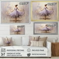 thumbnail image 4 of Designart "Purple And Gold Minimalism Ballerina I" Ballet Floater Framed Wall Art Living Room, 4 of 5