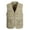 Khaki, variant on Men's Cotton Utility Vest Work Vest Outdoor Sleeveless V-Neck Vest Multi-Pocket Workwear Cotton Vest Jacket Big & Tall Sizes XL-5XL