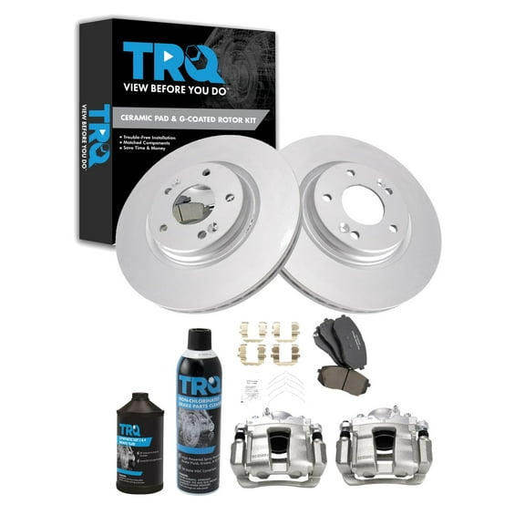 TRQ Front Brake Pad & Rotor Kit BKA45394 Fits Select 2016-2016 Kia Optima
