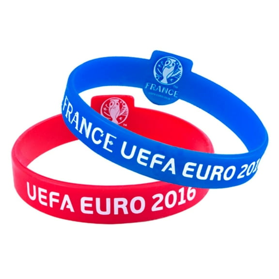 Euro 2016 Official Silicone Wristbands (Pack Of 2)