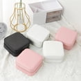 thumbnail image 6 of Cterwk Jewelry Case Small Jewelry Storage Box Jewelry Organizer Portable PU Leather Jewelry Case for Women, Light Pink, 6 of 7