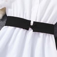 thumbnail image 4 of UngA Girls Short Sleeve Dress Shirt Causal Collar Tunic Blouse and Wide-Legged Pants 11-12 Years,Black, 4 of 7