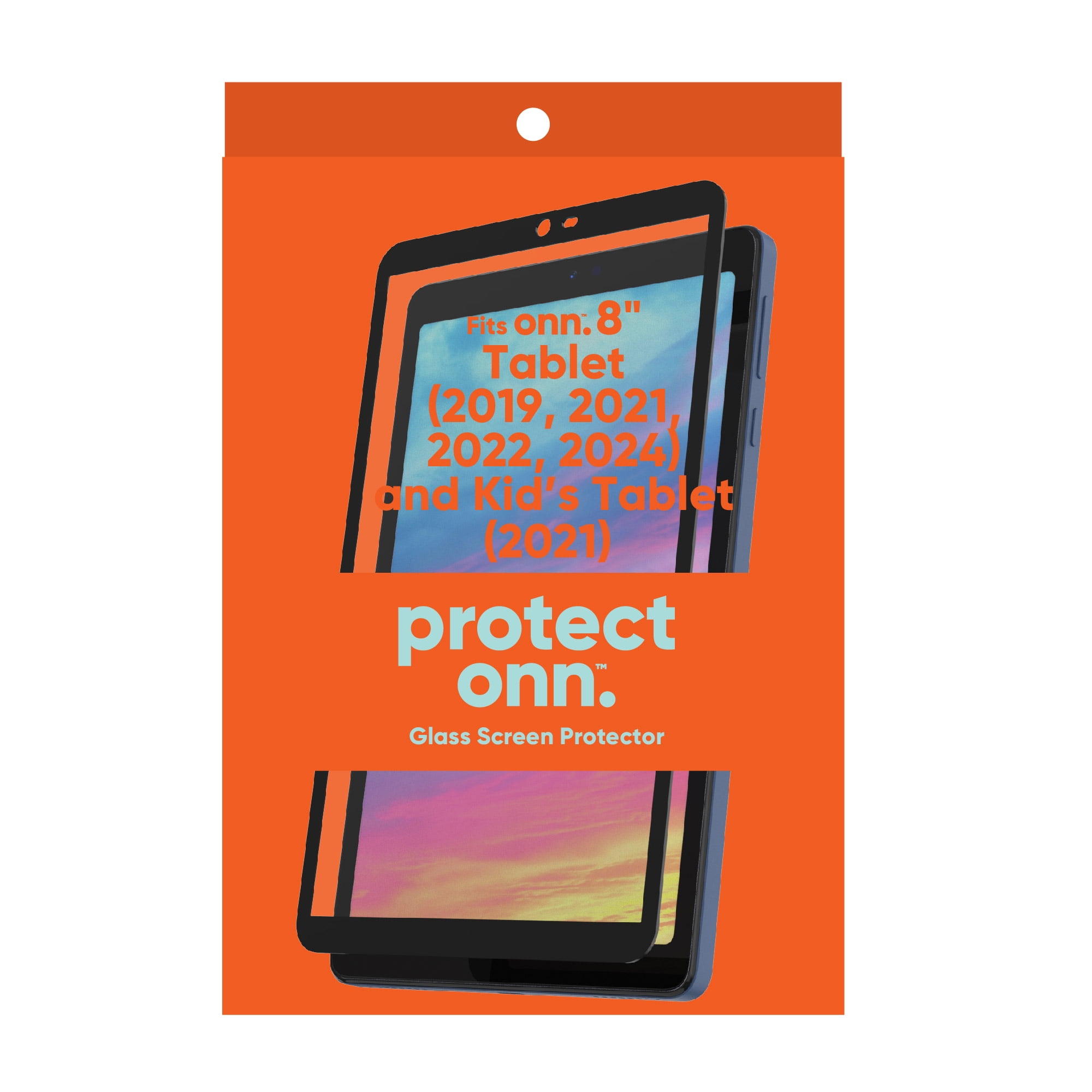 (2 pack) onn Glass Screen Protector for onn 8" Tablet Gen 1, 2, 3, 4 (2020, 2021, 2022, 2024 Model)