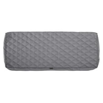Classic Accessories Montlake FadeSafe Water-Resistant Patio Bench/Settee Quilted Cushion Cover, 54 x 18 x 3 inch, Grey