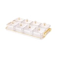 thumbnail image 1 of Plato para servir bocadillos de frutas secas, caja de almacenamiento de alimentos, contenedores, plato para nueces y dulces con 8 rejillas, 1 of 9