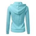thumbnail image 3 of Doublju Women's Lightweight Pocket Zip-Up Hoodie Jacket for Women with Plus Size, 3 of 4