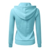 DOUBLJU Women's Lightweight Zip-Up Hoodie - Thin Casual Jacket, Plus Sizes Available (Navy, 2X)