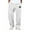 White, variant on Fgvctg Baggy Sweatpants for Men Waffle Wide Leg Lounge Sweatpant Casual Baggy Elastic Waist Joggers Pants Loose Drawstring Trouser with Pockets Khaki L