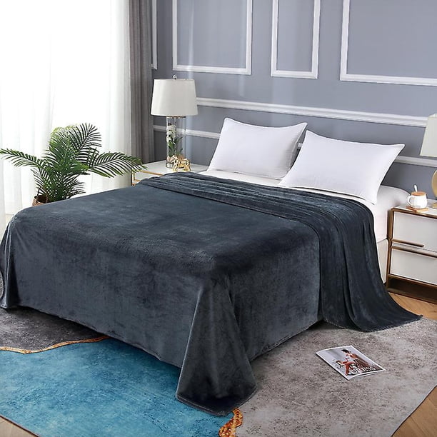 Manta de franela cálida súper suave para mayoristas, para sofá, dormitorio, ropa de cama