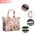 thumbnail image 2 of Poodle and Pioneer Flower Travel Tote Bags for Women Carry On,Large Weekender Bags for Women Travel,Multi Functional Duffle Bag for Work,Shopping,Sports, 2 of 5