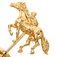 thumbnail image 3 of Golden Alloy Metal Horse Racing Board Game Piece for Replacement, 3 of 5