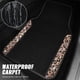 thumbnail image 3 of Tapetes para piso de auto CAR PASS Gold Leopard con brillo y pedrería, 4 piezas, 3 of 7