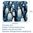 thumbnail image 5 of Penguin Square Desk Mat Gaming Mouse Pad, 8.3x9.8 Inch Non-Slip Rubber Bottom Printed Design - Suitable for Office and Gaming, 5 of 6