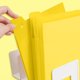 thumbnail image 4 of A4 File Folder Portable Document Organizer Lightweight Plastic Pouch for Students Office, 4 of 6