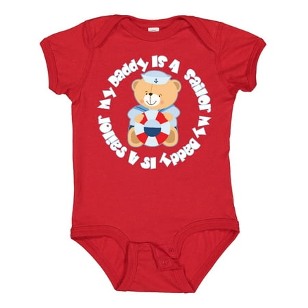

Inktastic My Daddy is a Sailor Boys Gift Baby Boy Bodysuit