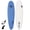 Lt. Blue, variant on Papaya Soft Top Long Foam Surfboard for Beginners and Kids - Includes Leash + Fins