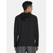 George Men's and Big Men's Hooded Sun Shirt with Long Sleeves, UPF 50+, Sizes S-3XL