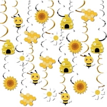 Honey Bee Decorations for Party 40 Pieces Bumble Bee Hanging Swirl Decor Bee Themed Baby Shower Supplies