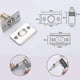thumbnail image 3 of Door Ball Catch Hardware, 4 Pieces High Performance Copper Adjustable Ball Roller Shutter Door Lock with Stop Plate, Adjustable Cabinet Door - RIpj, 3 of 5