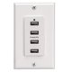 thumbnail image 2 of Magnatyne WC-USB-W Blanco Montaje en pared 4 puertos de carga USB (pla, 2 of 2