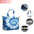 thumbnail image 2 of Blue White Tie Dye Spiral Pattern Travel Tote Bags for Women Carry On,Large Weekender Bags for Women Travel,Multi Functional Duffle Bag for Work,Shopping,Sports, 2 of 5