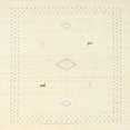 thumbnail image 1 of Ahgly Company Machine Washable Indoor Square Contemporary Peach Beige Area Rugs, 3' Square, 1 of 7