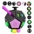 thumbnail image 4 of Ansiety Fingertip Dice Toy, Rollo Giratorio 12 Lados Descompresión Dice Toy Para Autobús, 4 of 8