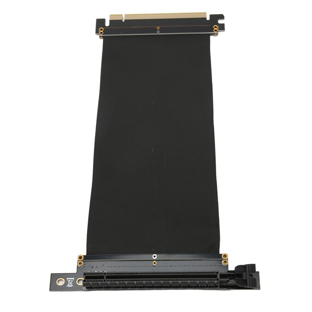 Graphic Card Extender, 128Gbp/s PCIE 3.0 X16 Riser Cable 20cm Cable Length Stable Transmission 90 ABS PCB Easy Installation For GTX1080Ti